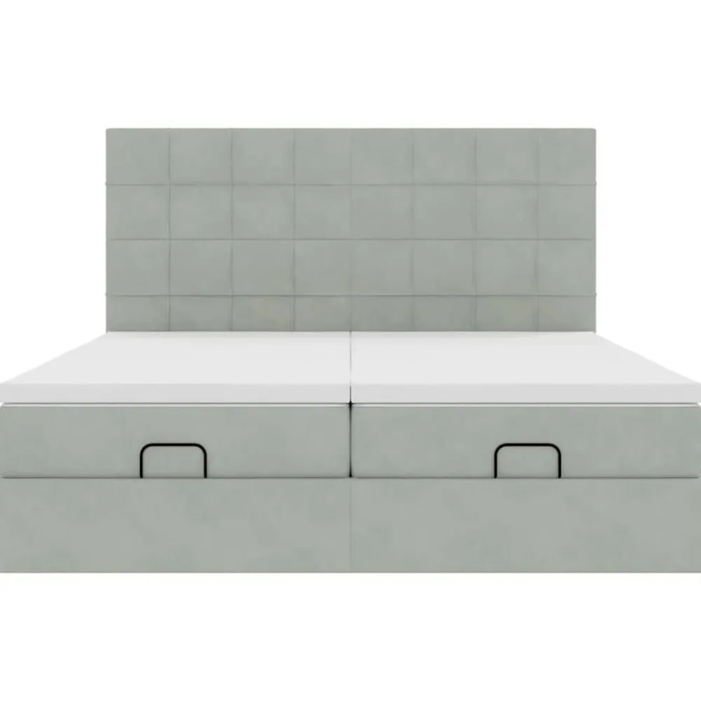 vidaXL Camas Y Accesorios-Estructura de cama otomana colchones terciopelo