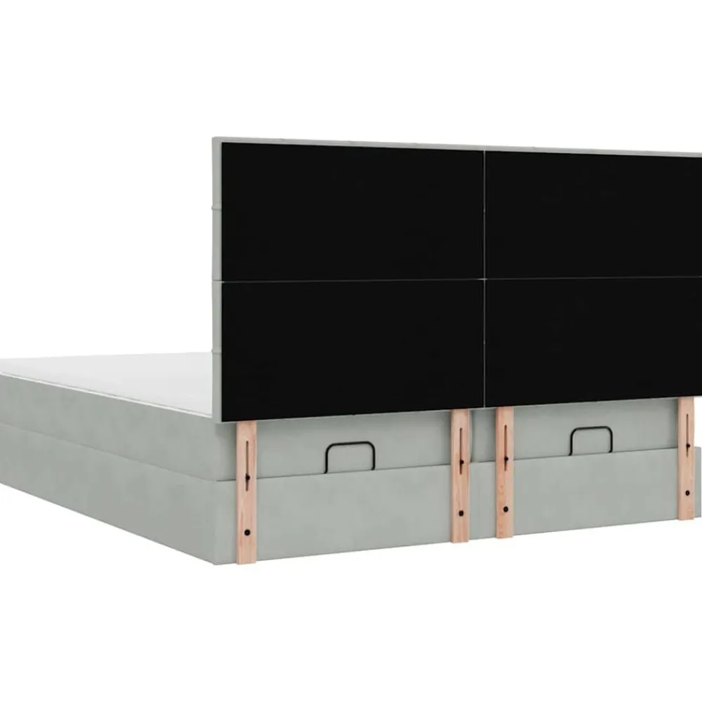 vidaXL Camas Y Accesorios-Estructura de cama otomana colchones terciopelo