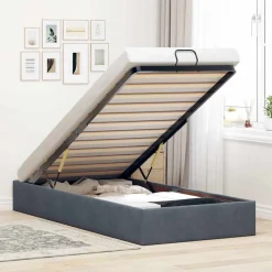 vidaXL Camas Y Accesorios-Estructura de cama otomana sin colchón terciopelo