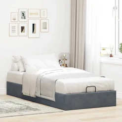 vidaXL Camas Y Accesorios-Estructura de cama otomana sin colchón terciopelo