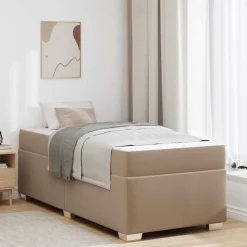 vidaXL Camas Y Accesorios-Estructura de cama con colchón 80 x 200 cm tela