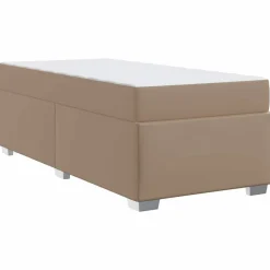 vidaXL Camas Y Accesorios-Estructura de cama con colchón 80 x 200 cm tela