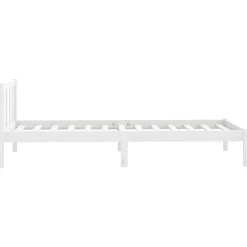 vidaXL Estructura de cama individual pequeña sin colchón madera Blanco Best