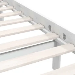 vidaXL Estructura de cama individual pequeña sin colchón madera Blanco Best