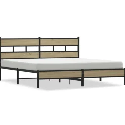 vidaXL Camas Y Accesorios-Estructura de cama sin colchón metal 180x200 cm