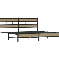 vidaXL Camas Y Accesorios-Estructura de cama sin colchón metal 180x200 cm