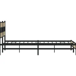 vidaXL Camas Y Accesorios-Estructura de cama sin colchón metal 180x200 cm