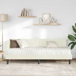 vidaXL Conjuntos De Muebles-Estructura de Cama Esquina con Colchón 2 pcs Terciopelo