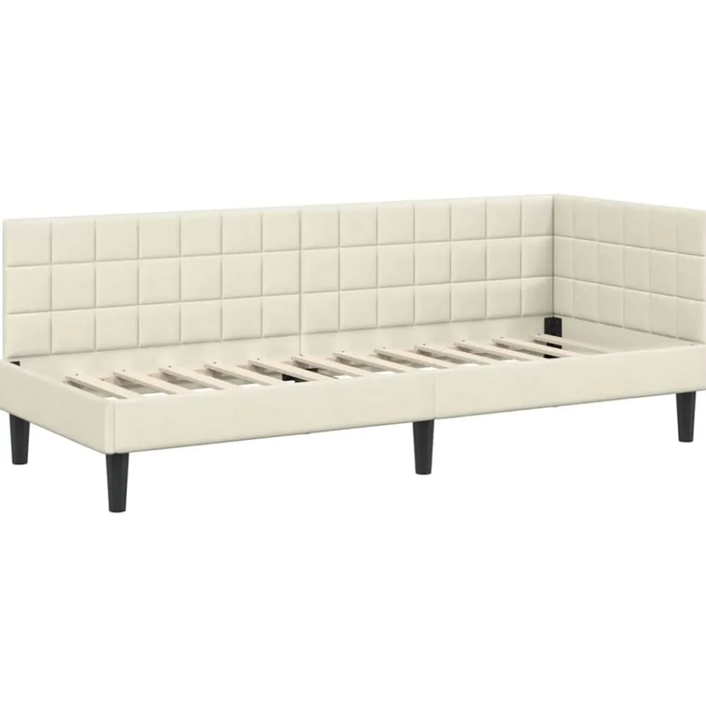 vidaXL Conjuntos De Muebles-Estructura de Cama Esquina con Colchón 2 pcs Terciopelo