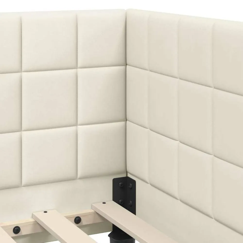 vidaXL Conjuntos De Muebles-Estructura de Cama Esquina con Colchón 2 pcs Terciopelo