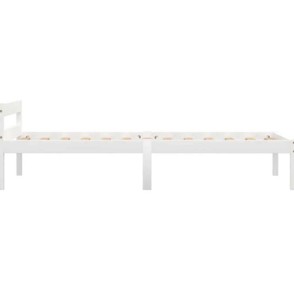 vidaXL Camas Y Accesorios-Estructura de cama sin colchón madera de pino 90x200 cm