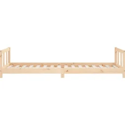 Niños vidaXL Mobiliario Para Bebés Y Niños Pequeños-Estructura de cama para niños madera maciza de pino 90x200 cm
