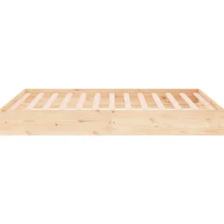 vidaXL Estructura de cama sin colchón madera maciza 200x200 cm Natural