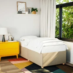 vidaXL Camas Y Accesorios-Estructura de cama sin colchón tela 80x200 cm