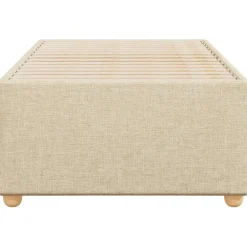 vidaXL Camas Y Accesorios-Estructura de cama sin colchón tela 80x200 cm