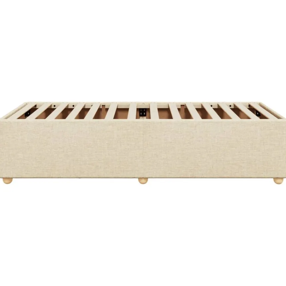 vidaXL Camas Y Accesorios-Estructura de cama sin colchón tela 80x200 cm