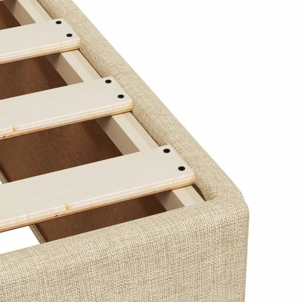 vidaXL Camas Y Accesorios-Estructura de cama sin colchón tela 80x200 cm