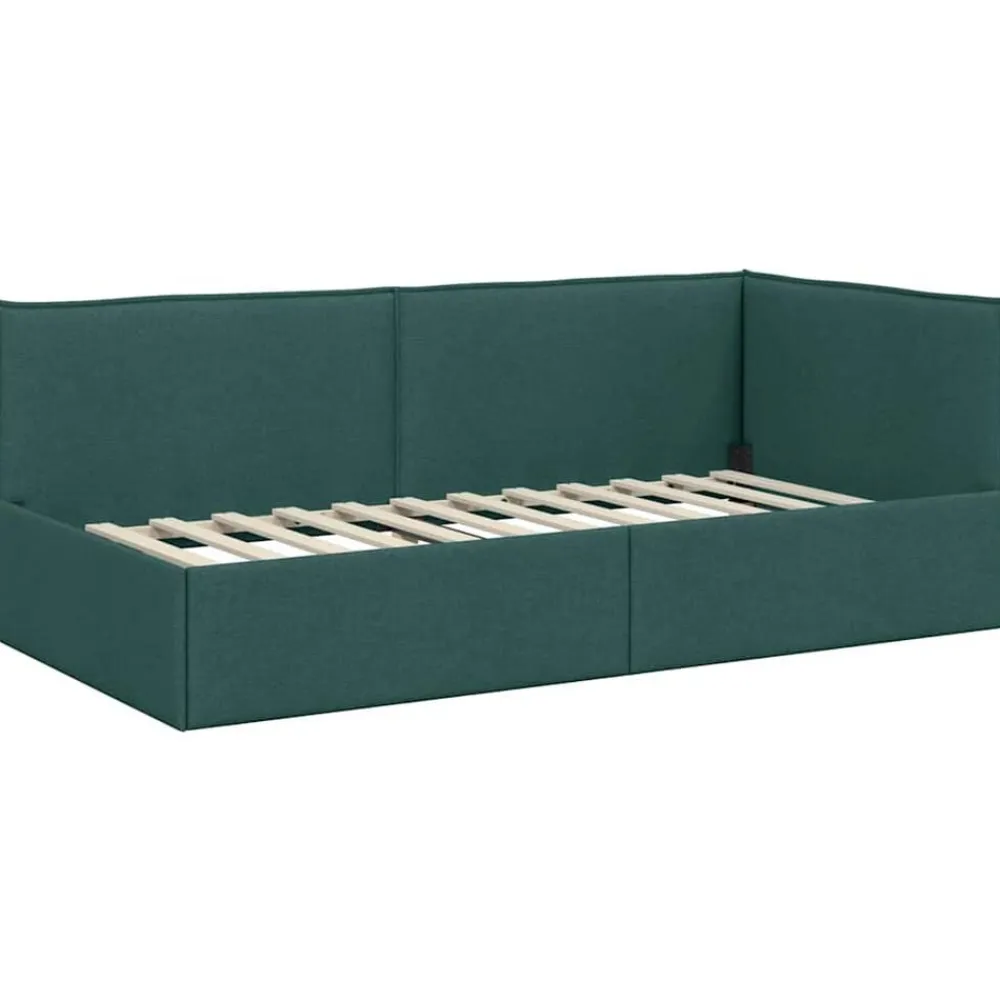vidaXL Camas Y Accesorios-Estructura de cama en esquina 80 x 200 cm tela