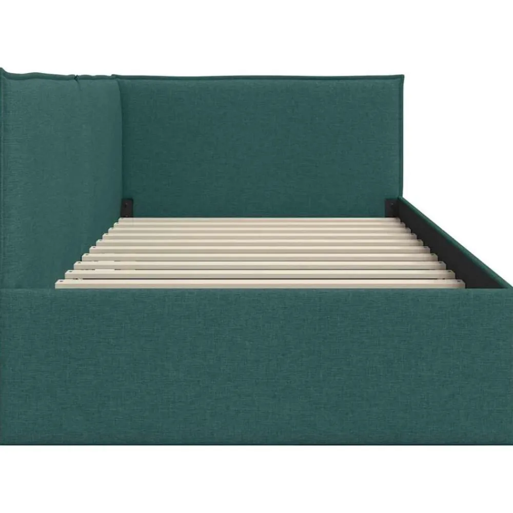 vidaXL Camas Y Accesorios-Estructura de cama en esquina 80 x 200 cm tela