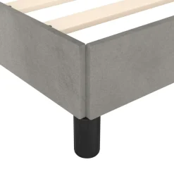 vidaXL Estructura de cama sin colchón terciopelo 80x200 cm Gris claro Online