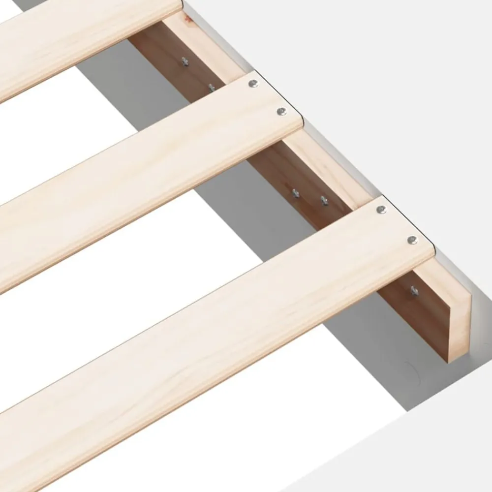 vidaXL Camas Y Accesorios-Estructura de cama madera de ingeniería blanca 200x200 cm