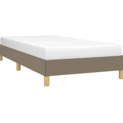 vidaXL Estructura de cama sin colchón tela gris taupe 80x200 cm Taupé Outlet