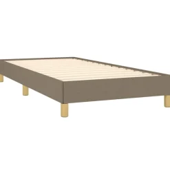 vidaXL Estructura de cama sin colchón tela gris taupe 80x200 cm Taupé Outlet