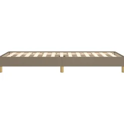 vidaXL Estructura de cama sin colchón tela gris taupe 80x200 cm Taupé Outlet