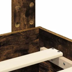 vidaXL Camas Y Accesorios-Estructura de cama con cajón con cabecera Madera contrachapada