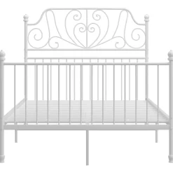 vidaXL Camas Y Accesorios-Estructura de cama sin colchón metal 120x200 cm