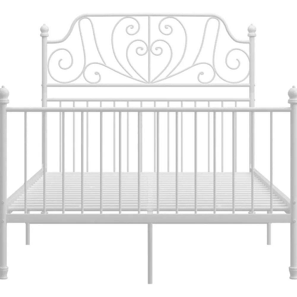 vidaXL Camas Y Accesorios-Estructura de cama sin colchón metal 120x200 cm
