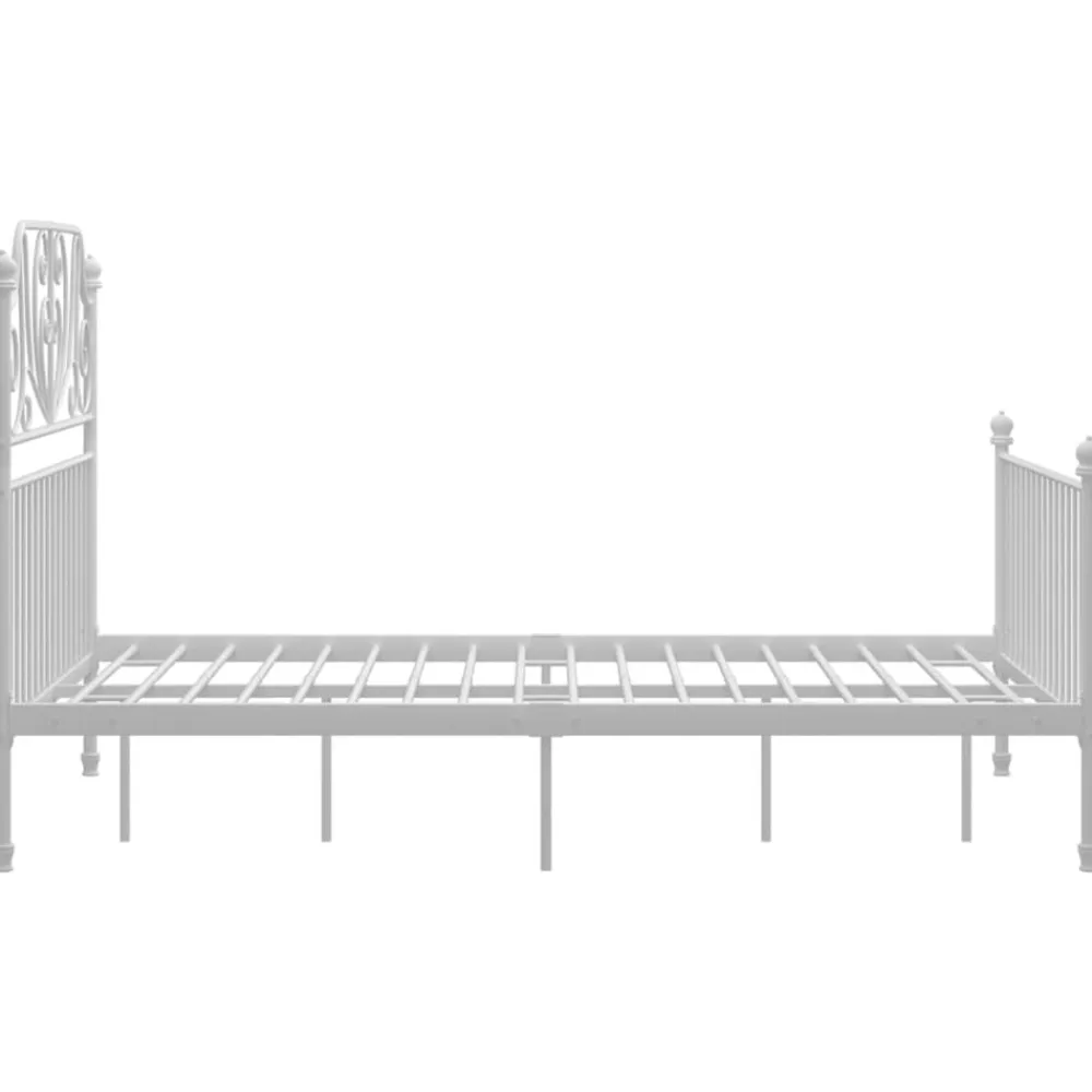 vidaXL Camas Y Accesorios-Estructura de cama sin colchón metal 120x200 cm
