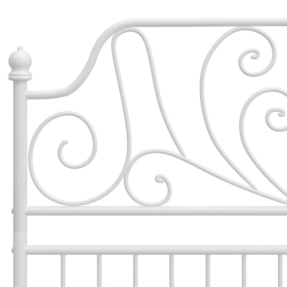 vidaXL Camas Y Accesorios-Estructura de cama sin colchón metal 120x200 cm