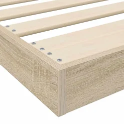 vidaXL Camas Y Accesorios-Estructura de Cama de Suelo Sonoma 75 x 190 cm