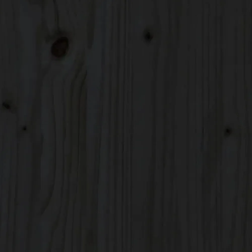 vidaXL Estructura de cama madera maciza de pino 100x200 cm Negro New