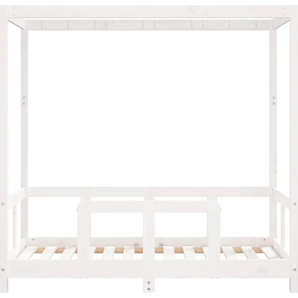 Niños vidaXL Mobiliario Para Bebés Y Niños Pequeños-Estructura de cama para niños madera de pino 70x140 cm