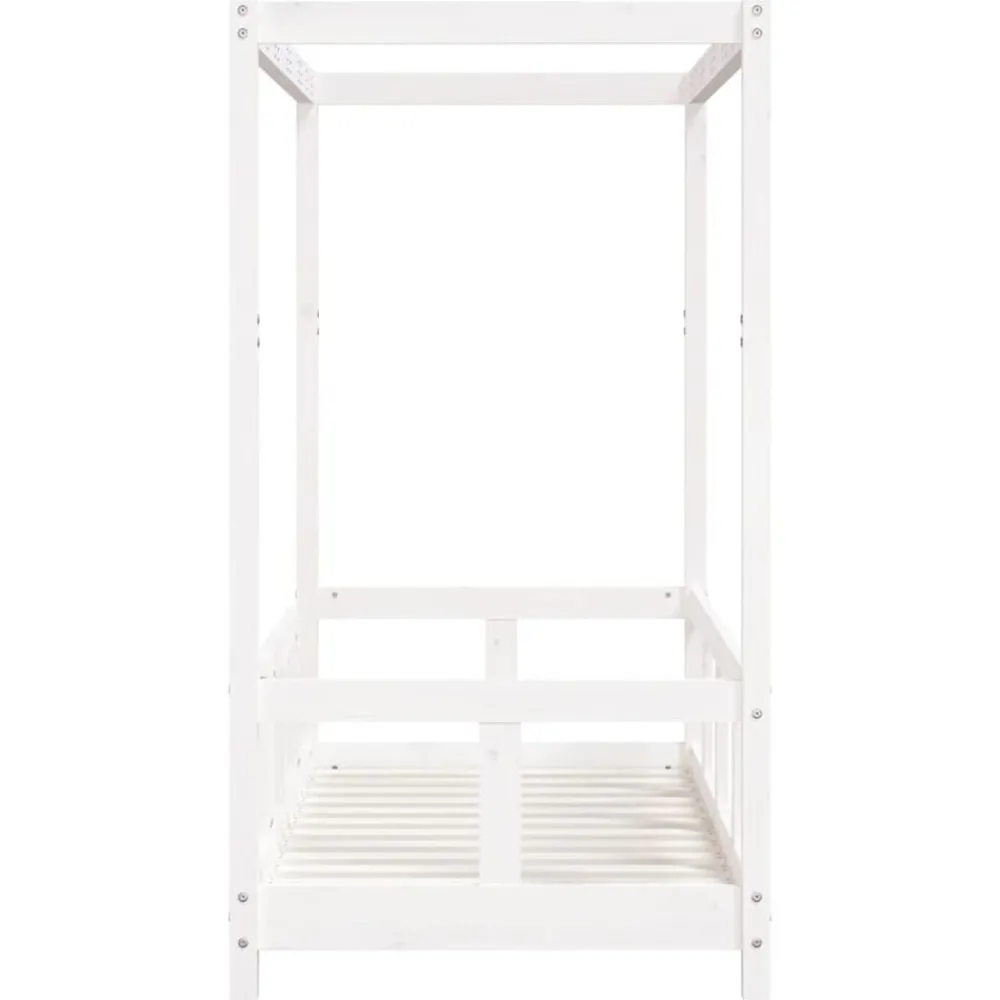 Niños vidaXL Mobiliario Para Bebés Y Niños Pequeños-Estructura de cama para niños madera de pino 70x140 cm