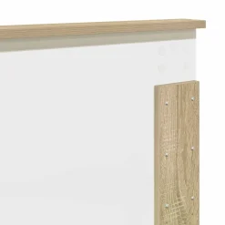 vidaXL Estructura de cama con tiras LED 200 x 200 cm Roble Sonoma Hot