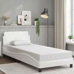 vidaXL Estructura de cama Dover cuero sintético 80x200 cm Blanco