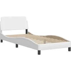 vidaXL Estructura de cama Dover cuero sintético 80x200 cm Blanco