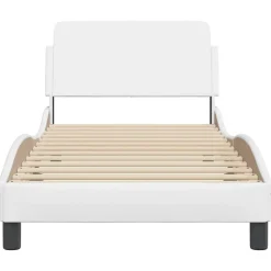 vidaXL Estructura de cama Dover cuero sintético 80x200 cm Blanco