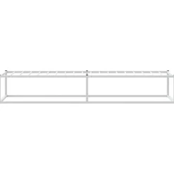 vidaXL Estructura de cama sin colchón de metal 90x200 cm Blanco