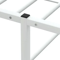 vidaXL Estructura de cama sin colchón de metal 90x200 cm Blanco