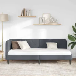 vidaXL Estructura de cama en esquina 80 x 200 cm Gris oscuro Best