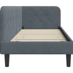 vidaXL Estructura de cama en esquina 80 x 200 cm Gris oscuro Best
