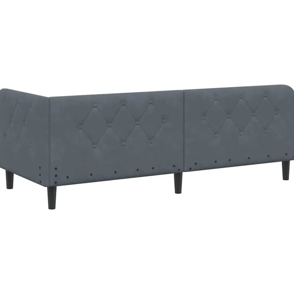 vidaXL Estructura de cama en esquina 80 x 200 cm Gris oscuro Best