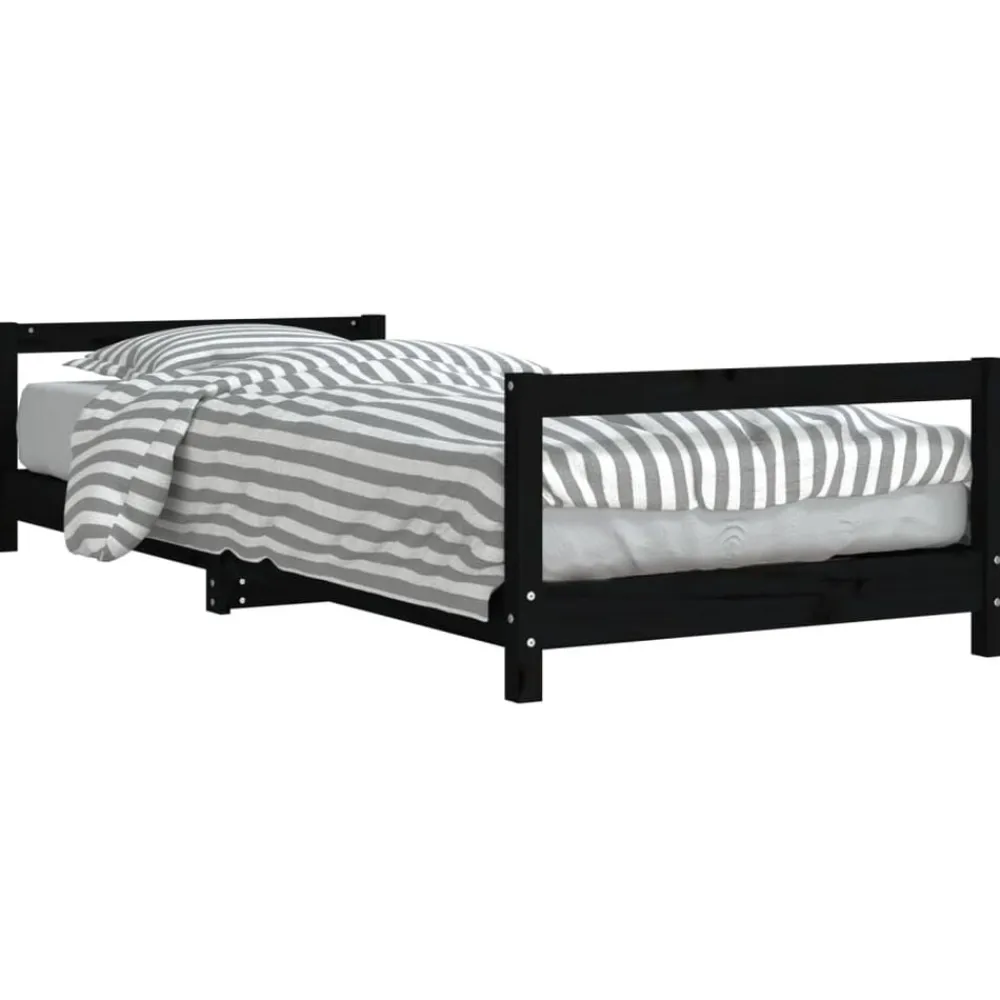 Niños vidaXL Mobiliario Para Bebés Y Niños Pequeños-Estructura de cama para niños madera de pino 90x200 cm