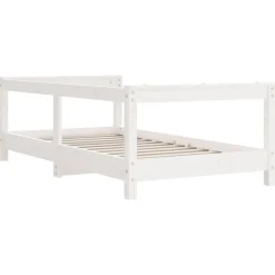 Niños vidaXL Mobiliario Para Bebés Y Niños Pequeños-Estructura de cama para niños madera de pino 70x140 cm