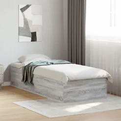 vidaXL Camas Y Accesorios-Estructura de cama madera de ingeniería 75x190 cm