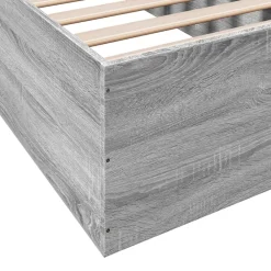 vidaXL Camas Y Accesorios-Estructura de cama madera de ingeniería 75x190 cm